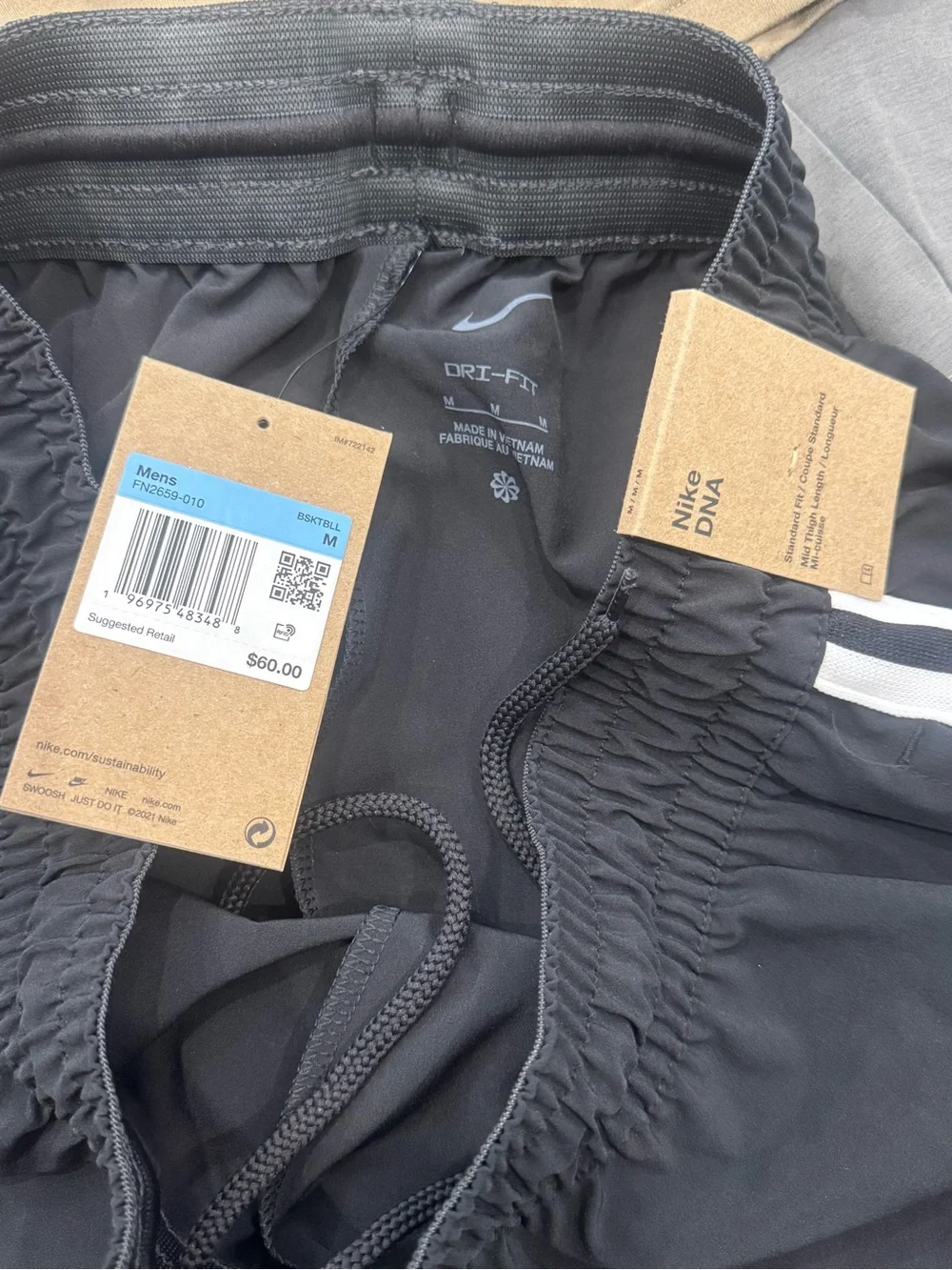 Nike Men's Athletic Shorts Bundle - Black, Gray, Tan